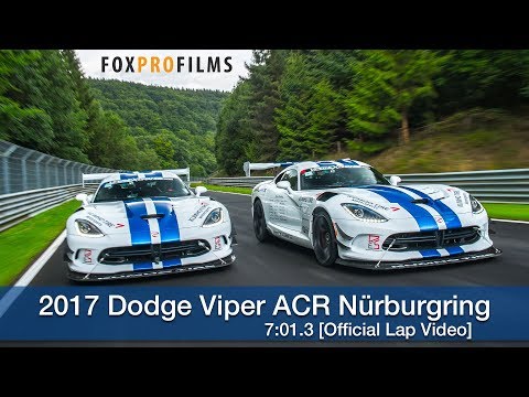 Dodge Viper ACR takes on the Nurburgring with a lap time of 7:01.3