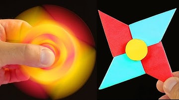 How To Make A Paper Fidget Spinner Without Bearings | Paper Craft | DIY Origami Paper Craft