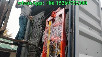 QT40-2 QT4-40 concrete hollow block machine load container