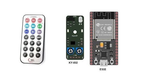 Using the KY-032 infrared sensor and a remote control with ESP32 card