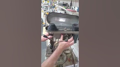 How to change the belt drive on a drill press. It