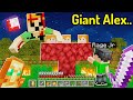 Kid Summoned Giant Alex in His Minecraft World..