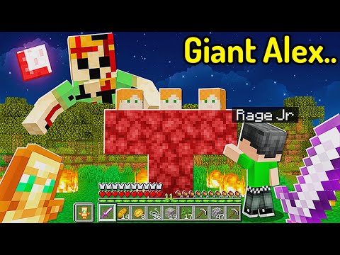 Kid Summoned Giant Alex in His Minecraft World..