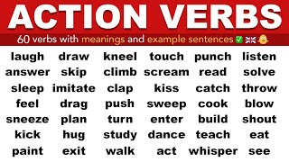 65 Most Used ACTION VERBS in English Which You Can Repeatedly Use In Daily English Conversations