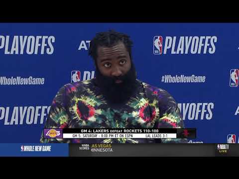 James Harden Reacts To Game 4 Loss | Full Postgame