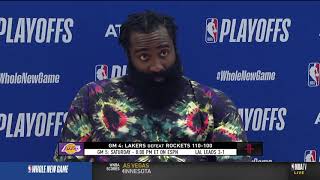 James Harden Reacts To Game 4 Loss | Full Postgame