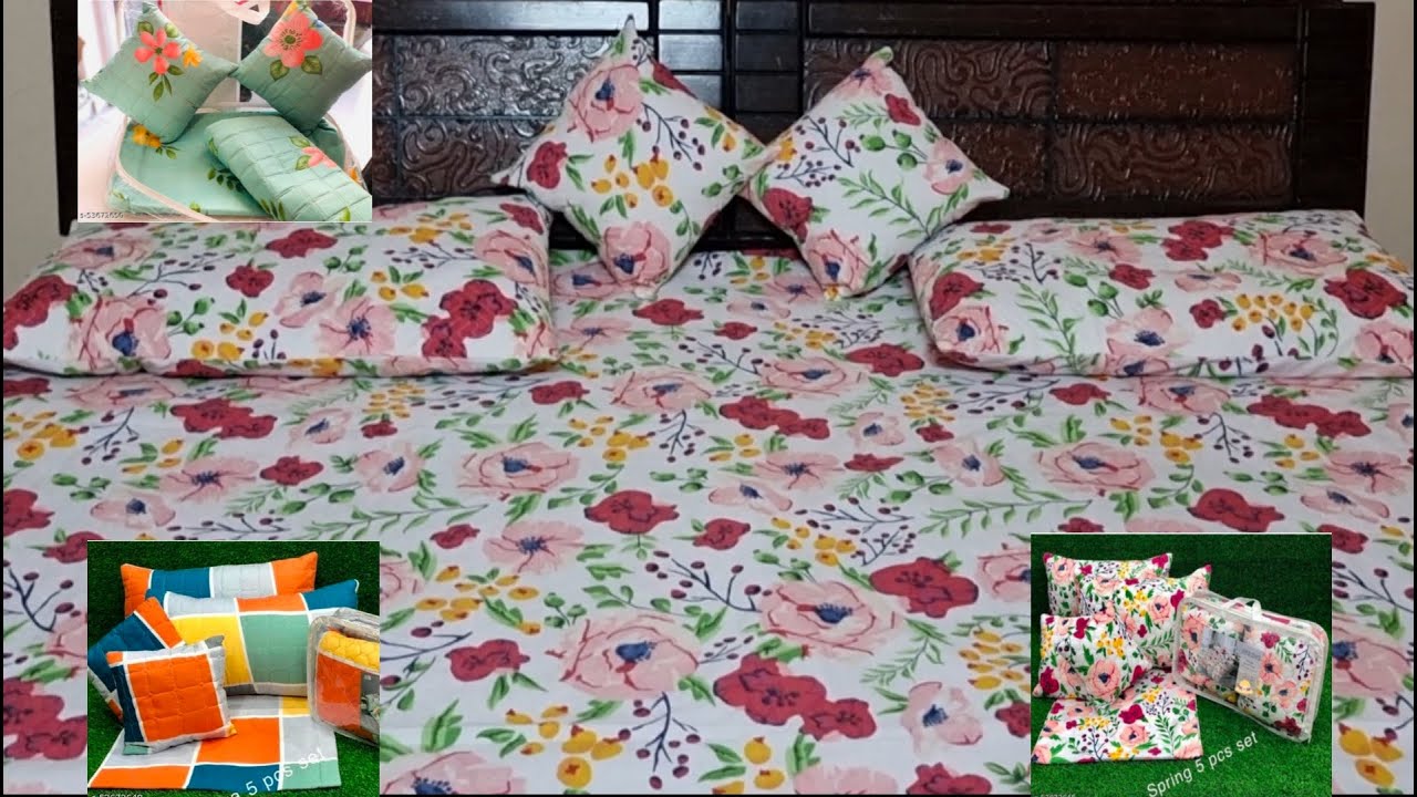 [Meesho bedsheet haul][under ₹499]meesho review] YouTube