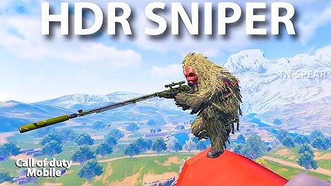 NINJA HDR Sniper gameplay | COD mobile HDR Sniper LOADOUT