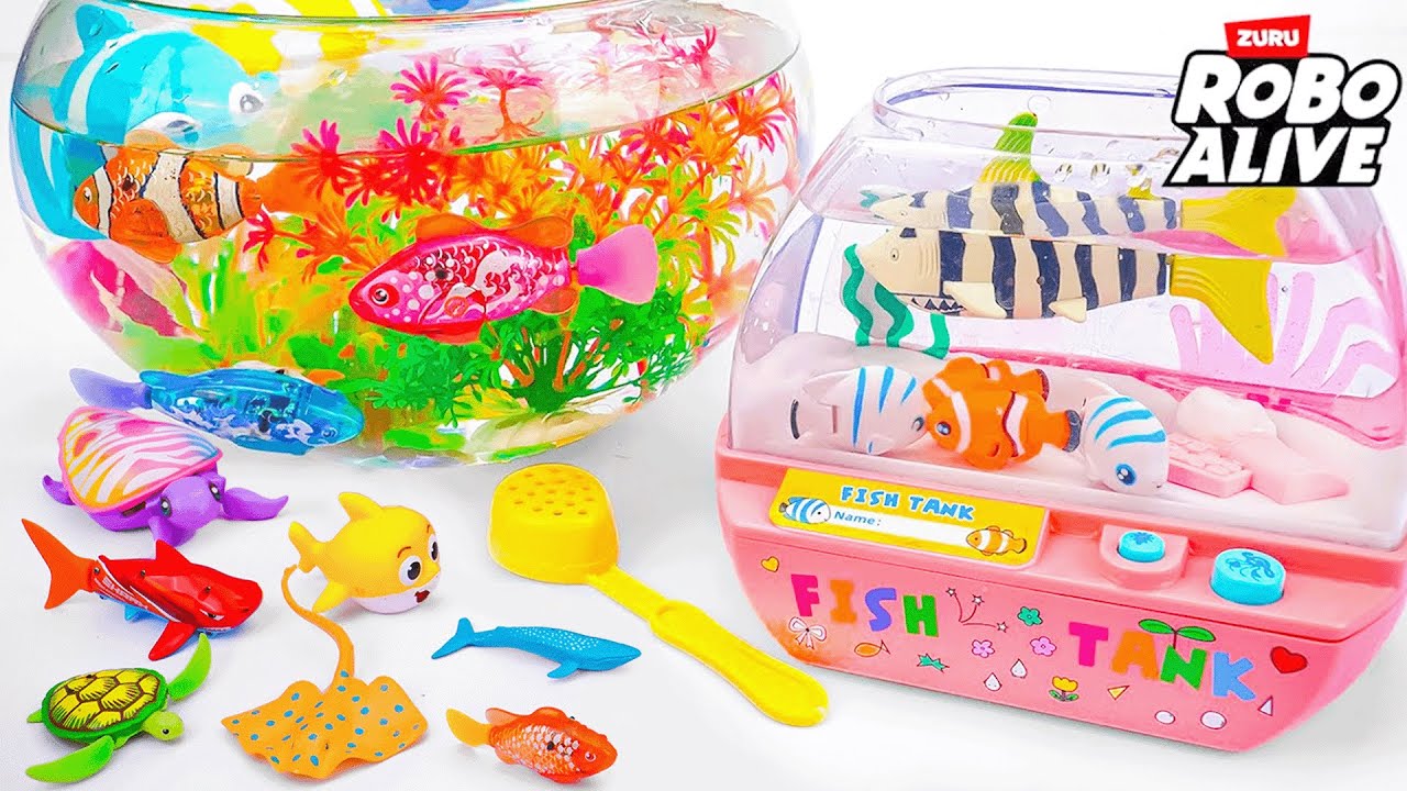 toy asmr 🦈 RC Baby Shark & Lighting Fish & Ocean Animal & RC Aquarium | Review Toys