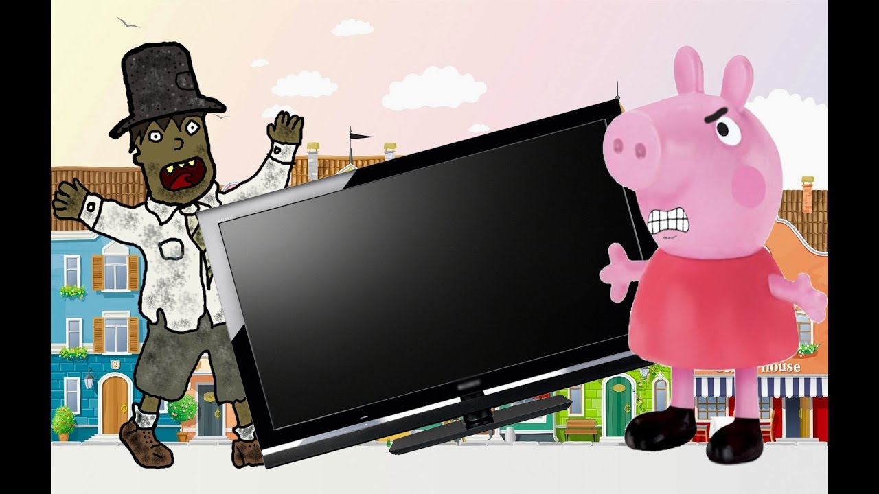 Пеппа нашла ТЕЛЕВИЗОР который спрятал бродяга Мульт Свинка - YouTube