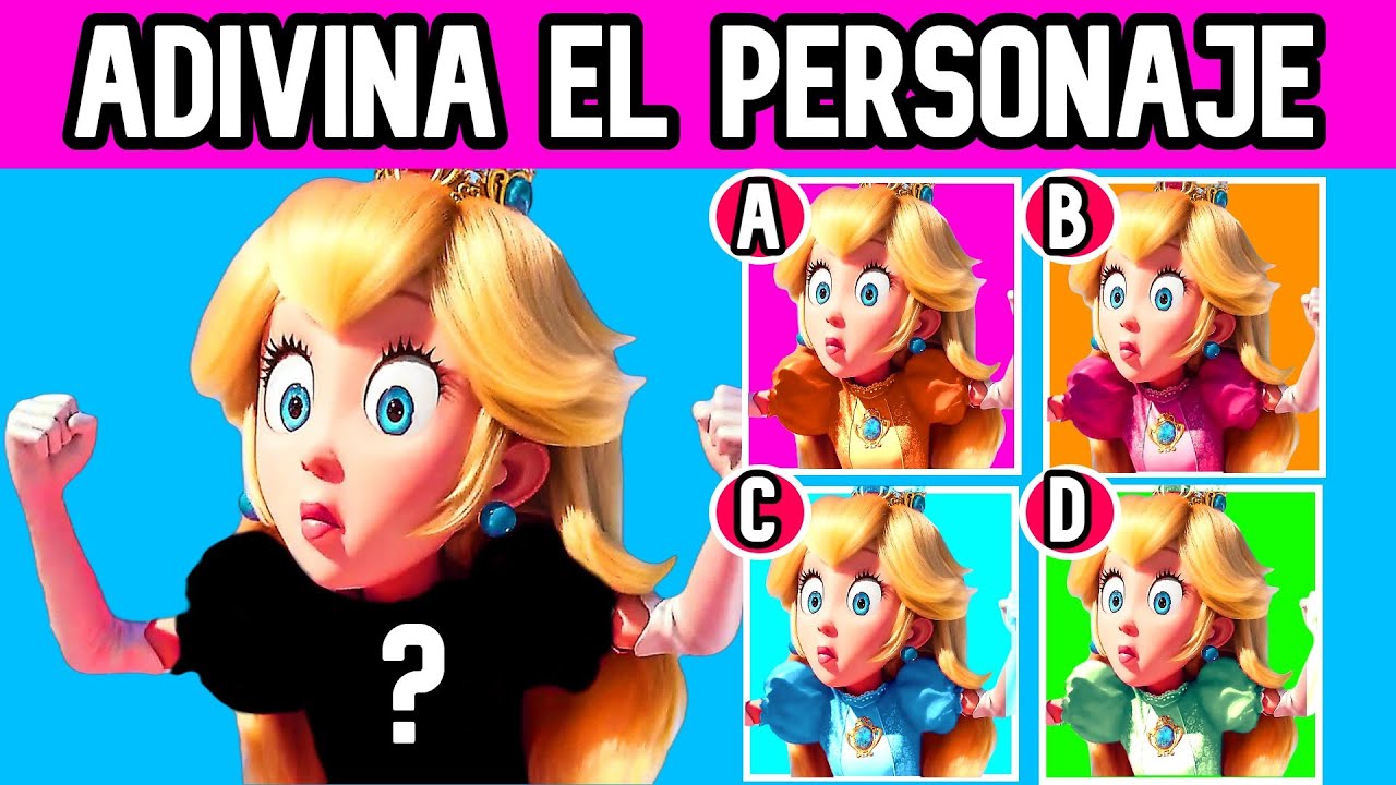 Adivina El Personaje de Super Mario Bros La Película Real...! - YouTube