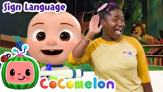 hello song cocomelon with asl sign language for babies