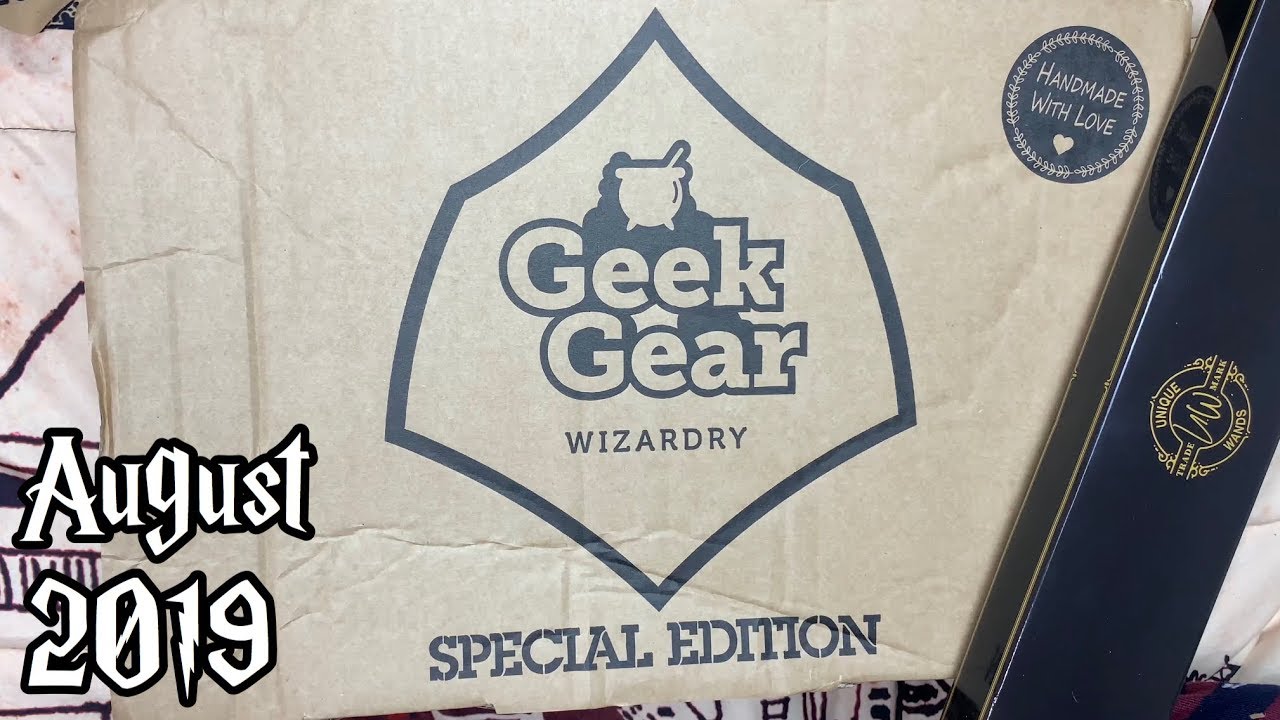 August 2019 Geek Gear Wizardry SPECIAL EDITION and Unique Wands Unboxing