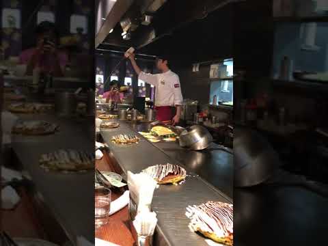［大阪］お好み焼き屋 千坊 マヨネーズのかけ方がすごい！ Osaka okonomiyaki