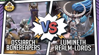Lumineth Realm lords vs Ossiarch Bonereapers | Репорт | Age of Sigmar | 2000 pts