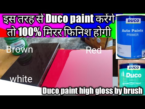 plywood par duco paint brush se kaise kare, How to paint wood - YouTube