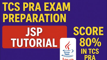 TCS PRA Exam Preparation | JSP Tutorial | Java Server Pages Basics | Score 80% in TCS PRA
