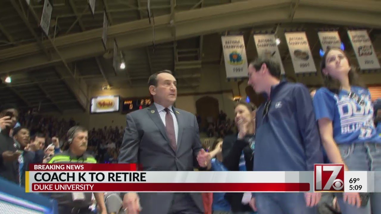 Coach K announces his retirement