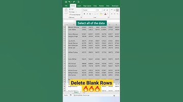 Delete Blank Rows ✅ Like a Pro 😎 #excel #dashboard #excelshortcuts #shorts @XLR8_UR_XL