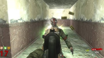 CoD WaW: Custom Zombie Map Hallway SOLO (Part 2) END (PC) ᴴᴰ