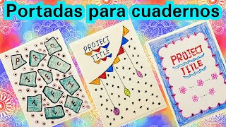 LAS MEJORES PORTADAS PARA TUS CUADERNOS | portadas para cuadernos | portadas de cuadernos |caratulas