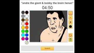 Ackter's Drawception: Andre the Giant and Bobby the Brain Henan (fast)