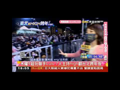 東森新聞 20211231 吳宇舒 羅意瑾 跨年現場連線