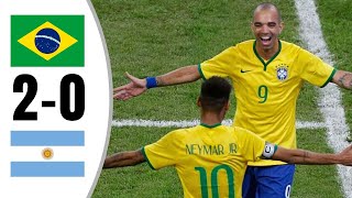 Brazil 2 - 0 Argentina | Messi × Neymar Show🔥| Extended Highlights and All Goals- 2014 HD