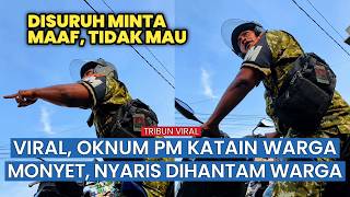 Gagal Salip Truk, Oknum PM Ngamuk dan Sebut Warga “Monyet”, Jalanan Heboh!