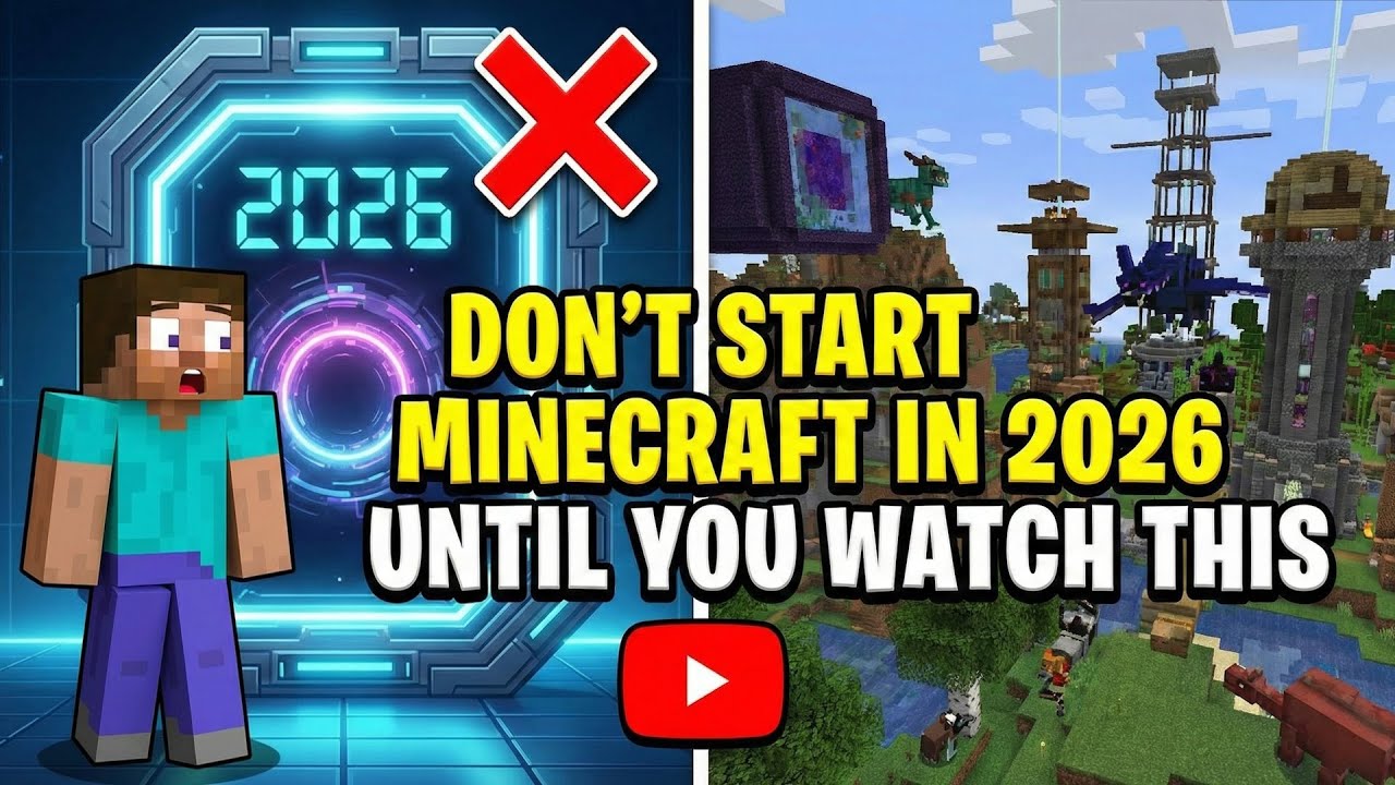 Minecraft Startdate WARNING: Don't Start Minecraft in 2026 Until You Watch This - YouTube