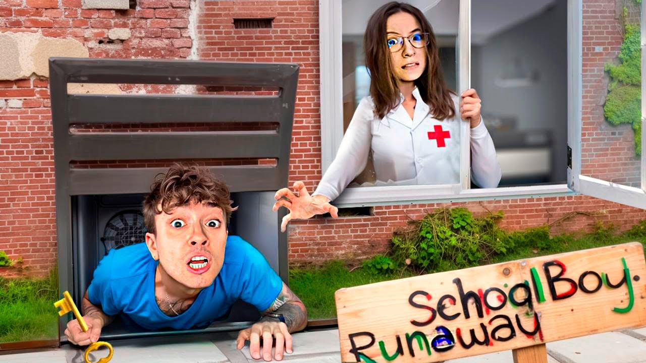 ESCAPE THROUGH EVIL PARENTS' VENTILATION IN SCHOOLBOY RUNAWAY IN MINECRAFT!