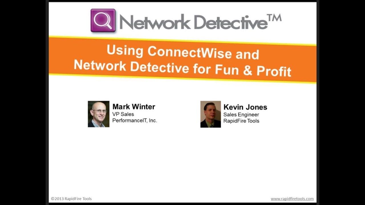 Connectwise and Network Detective