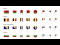 Europe icons flags powerpoint vector maps