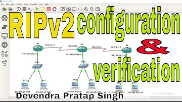 RIPv2 configuration and verification in GNS3 by Devendra Pratap Singh | CCNA 200-301|Network Creator
