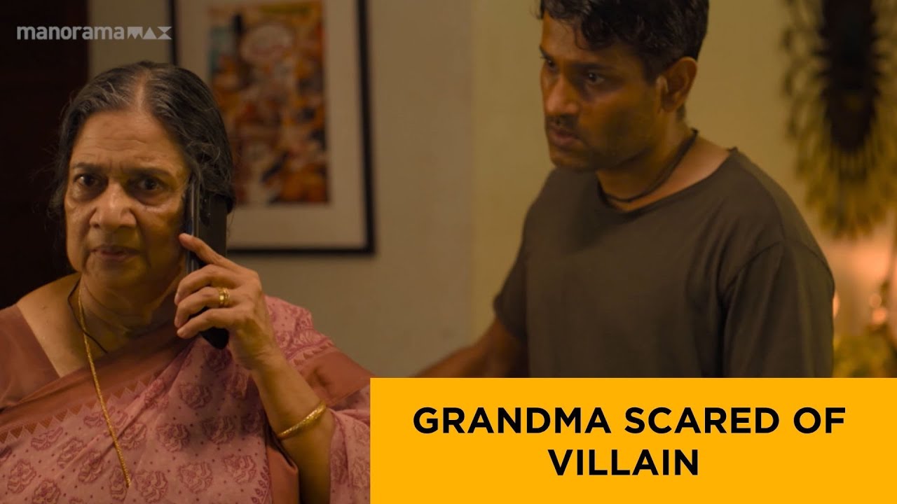 Grandma scared of Villain | In | Malayalam Movie | Deepthi Sati | Arya