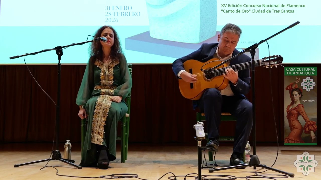 Paqui Redondo por Mineras, con  Luis Calderito a la guitarra