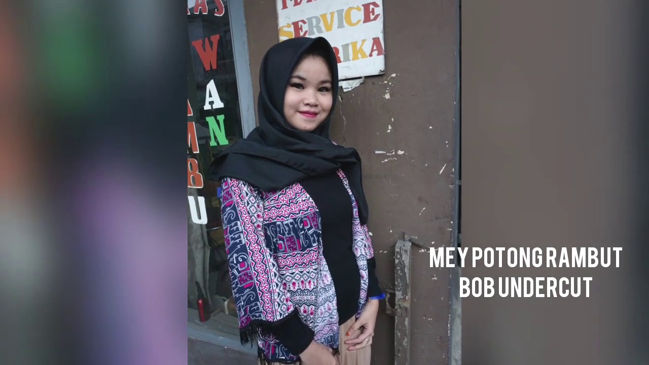 Mei Potong  Rambut  Bob  Undercut Beautiful Girl Medium  to 