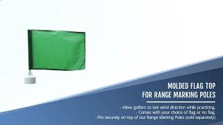 Molded Flag Top for Range Marking Poles