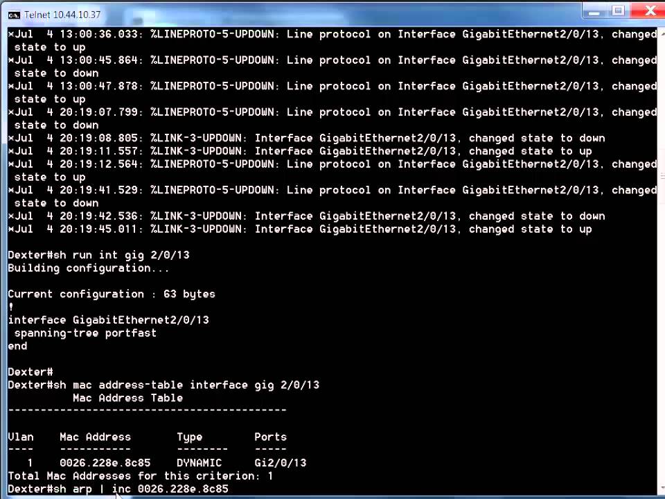 Mac Address Hunting In A Switched Environment