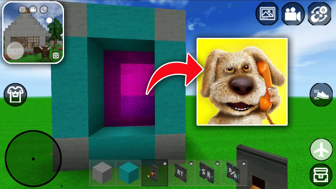 How to Make PORTAL to TALKING BEN in MINI BLOCK CRAFT 3D