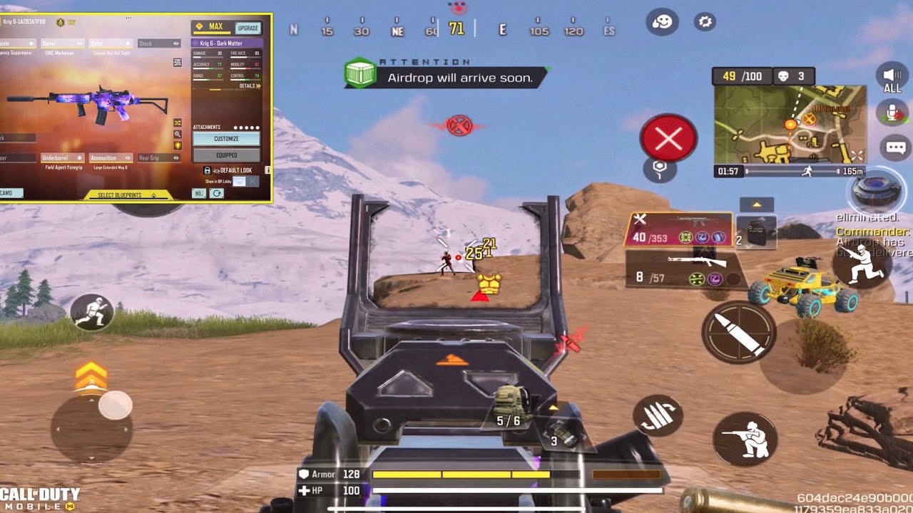 This KRIG-6 have ZERO AIM SHAKE in ANY RANGE | Best KRIG-6 GUNSMITH in CODM BR