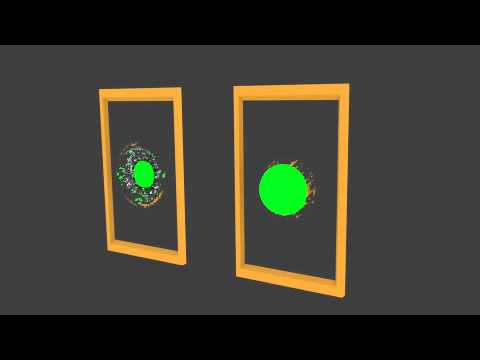 blender - dynamic paint wave test