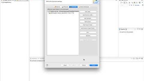 Linking External Libraries to Eclipse Projects on a Mac