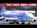 Sabena boeing 747300 cockpit brussels to chicago 1998