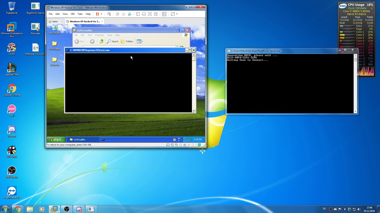 RegWin32 VMWare EPVP