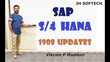 SAP S/4 HANA 1908 Updates