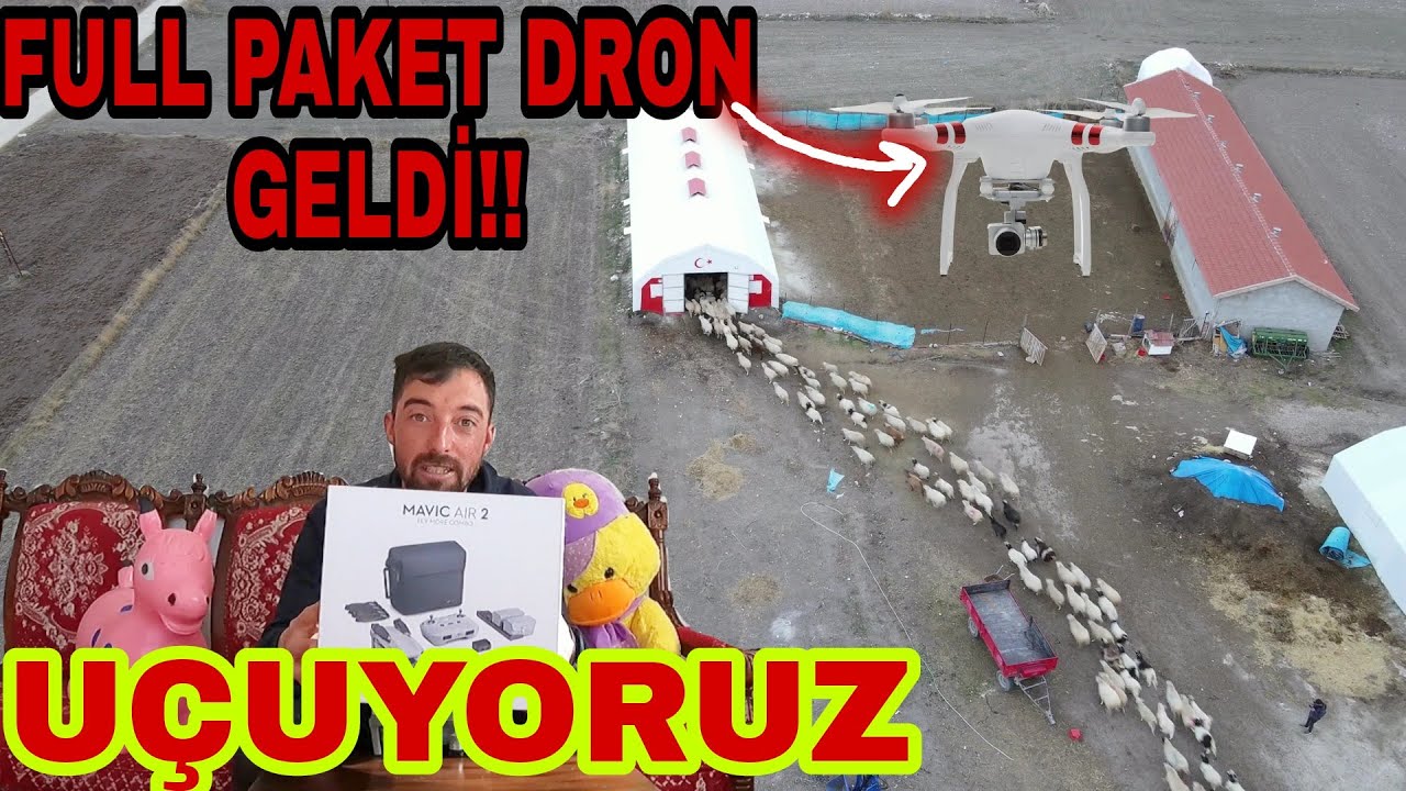 FULL PAKET DRON GELDİ~RÜZGARDA UÇUYORUZ~SÜPER GÖRÜNTÜLER~DJI MAVİC AIR 2  COMBO