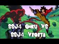 SSJ4 Goku vs SSJ4 Vegeta