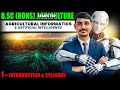 Agricultural informatics and artificial intelligence Introduction & Syllabus Analysis