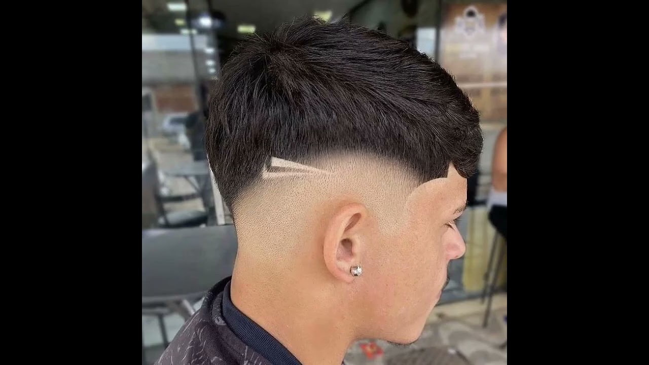 Ideias de corte em V masculino com risco